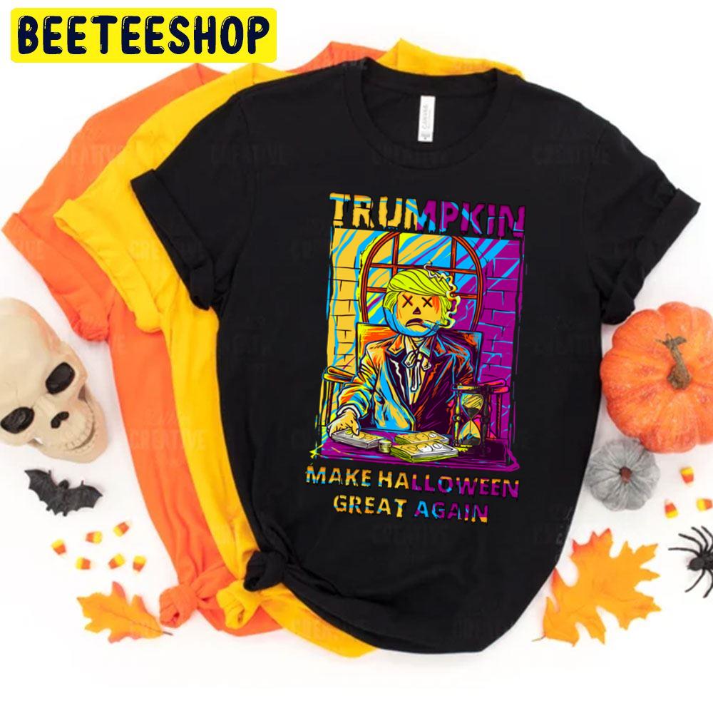 Pop Art Trumpkin Make Halloween Great Again Trending Unisex T-Shirt Pop Art Trumpkin Make Halloween Great Again Trending Unisex T-Shirt