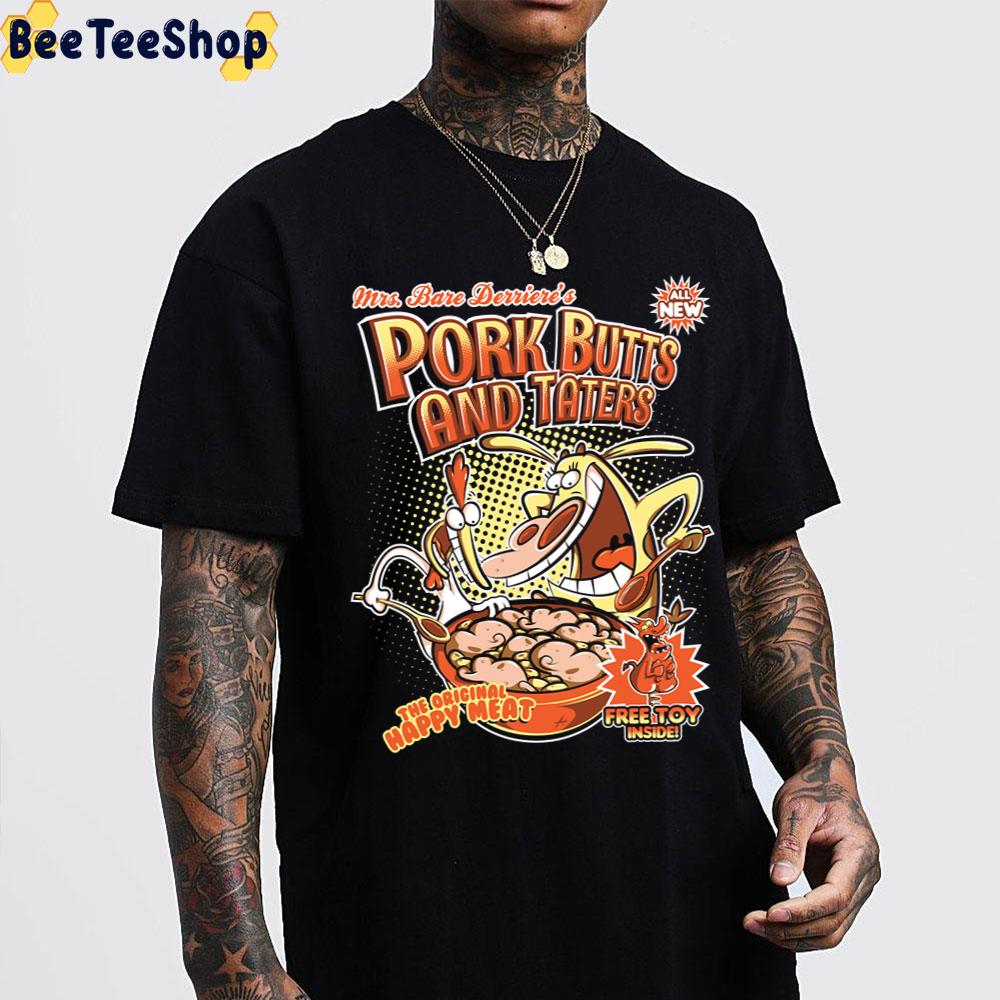 Pork Butts And Taters Cow And Chicken Trending Unisex T-Shirt Pork Butts And Taters Cow And Chicken Trending Unisex T-Shirt