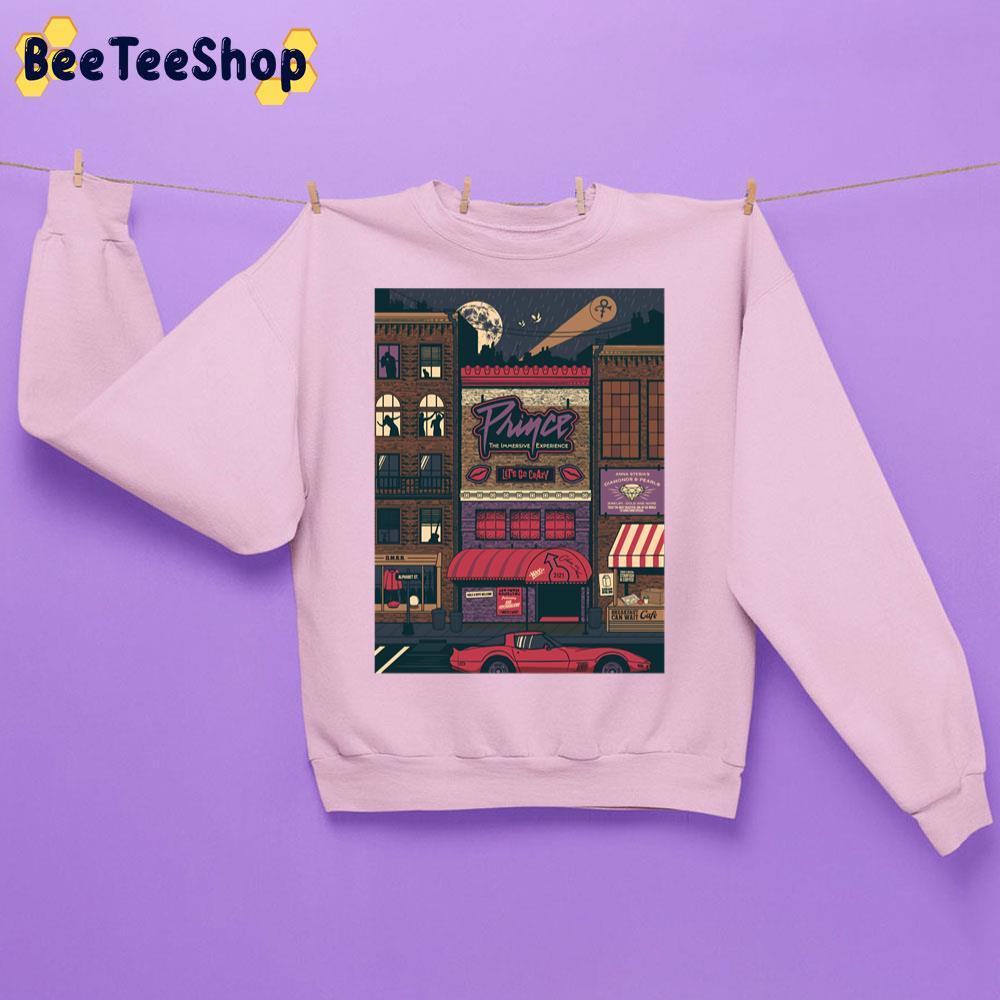 Prince The Immersive Experience Let's Go Crazy Trending Unisex Sweatshirt Prince The Immersive Experience Let's Go Crazy Trending Unisex Sweatshirt