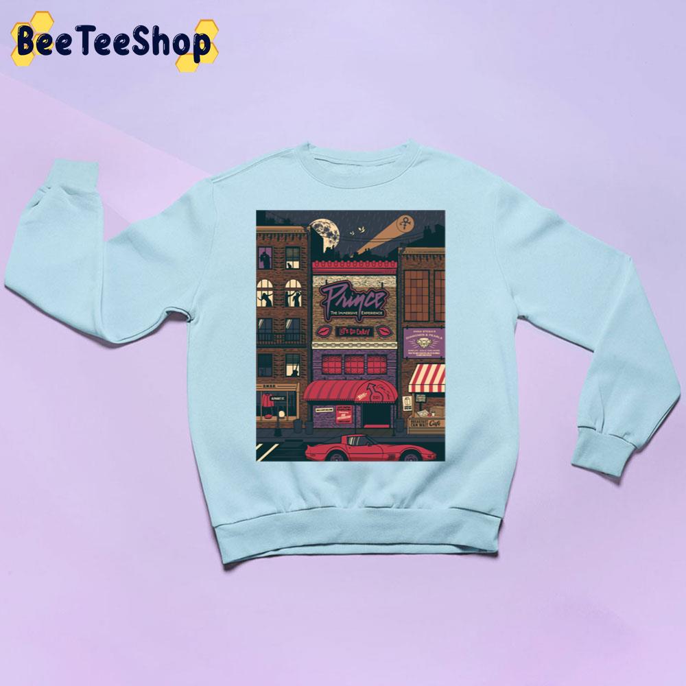 Prince The Immersive Experience Let's Go Crazy Trending Unisex Sweatshirt Prince The Immersive Experience Let's Go Crazy Trending Unisex Sweatshirt