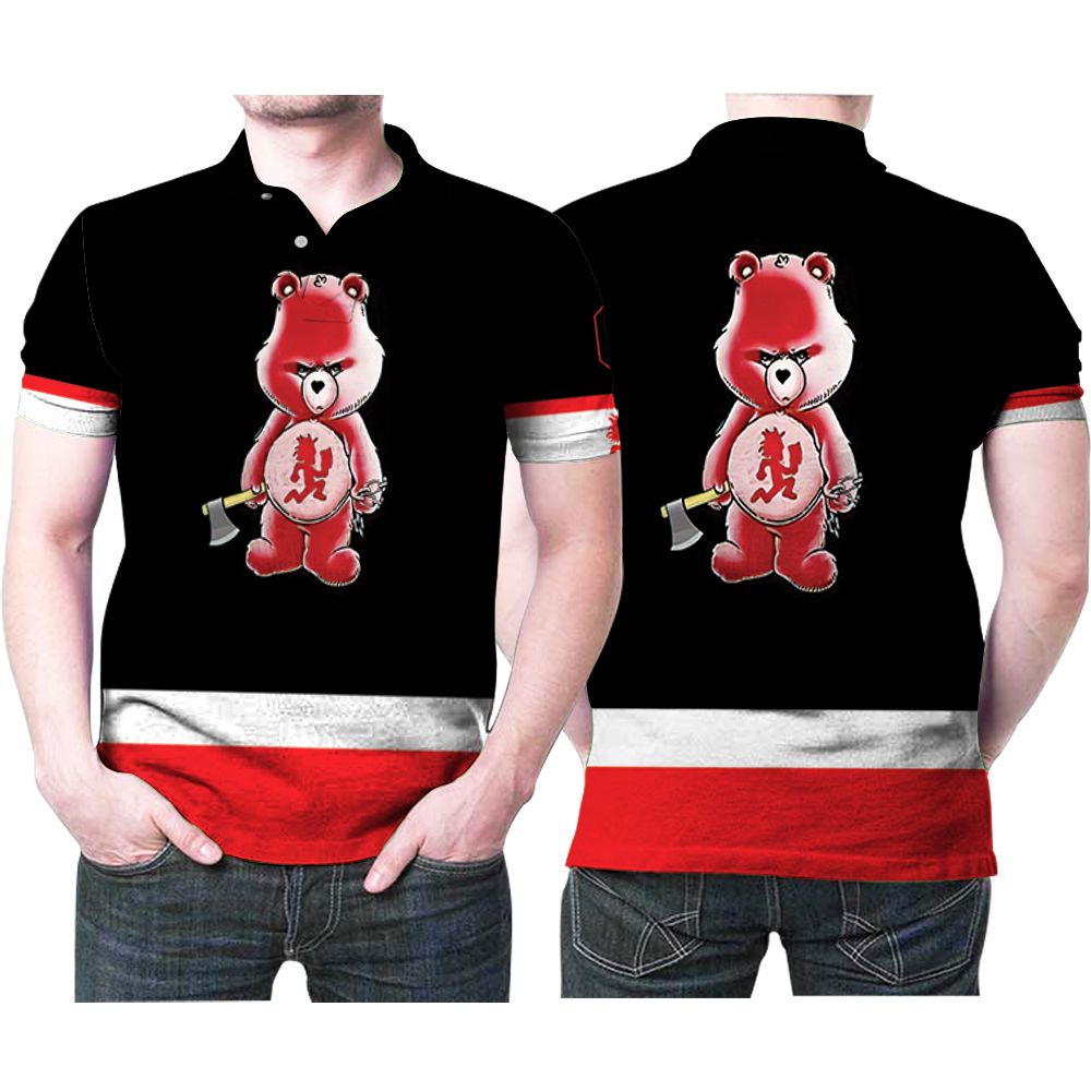 Psycho Bear Hatchet Man Juggalo Insane Clown Posse 3D All Over Print Polo Shirt Psycho Bear Hatchet Man Juggalo Insane Clown Posse 3D All Over Print Polo Shirt