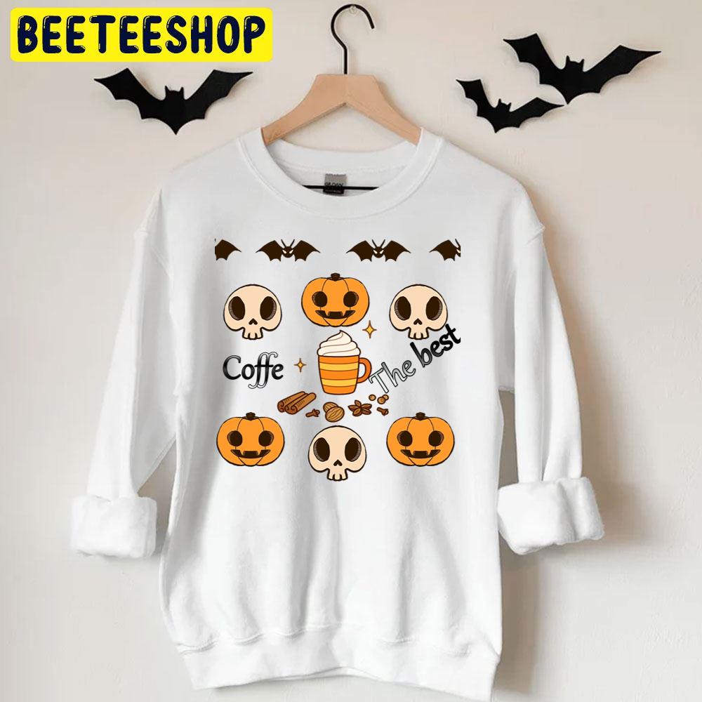 Pumpkin + Coffe The Best Halloween Trending Unisex T-Shirt Pumpkin + Coffe The Best Halloween Trending Unisex T-Shirt