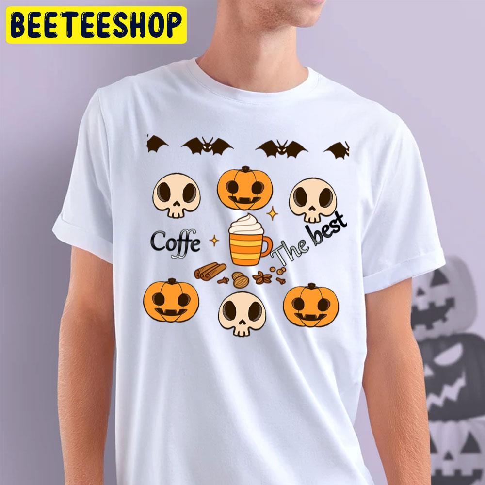 Pumpkin + Coffe The Best Halloween Trending Unisex T-Shirt Pumpkin + Coffe The Best Halloween Trending Unisex T-Shirt