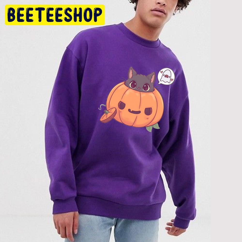 Pumpkin Kitty Halloween Trending Unisex T-Shirt Pumpkin Kitty Halloween Trending Unisex T-Shirt