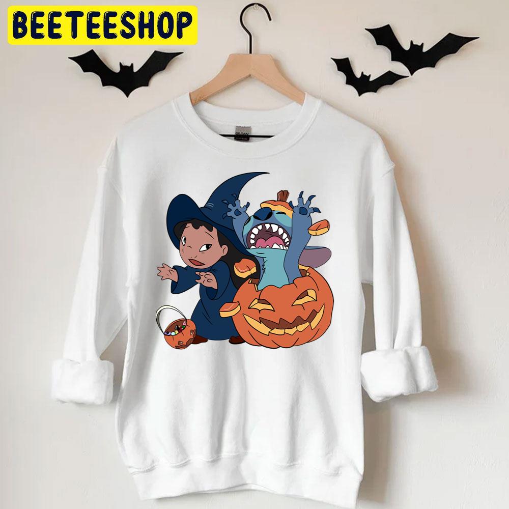 Pumpkin Stitch And Lilo Surprise Trending Unisex T-Shirt Pumpkin Stitch And Lilo Surprise Trending Unisex T-Shirt