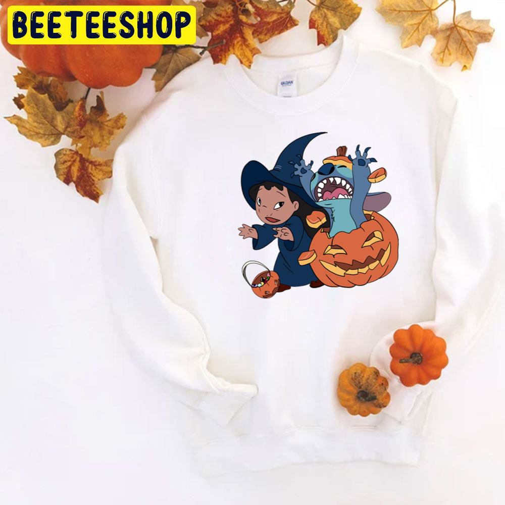 Pumpkin Stitch And Lilo Surprise Trending Unisex T-Shirt Pumpkin Stitch And Lilo Surprise Trending Unisex T-Shirt