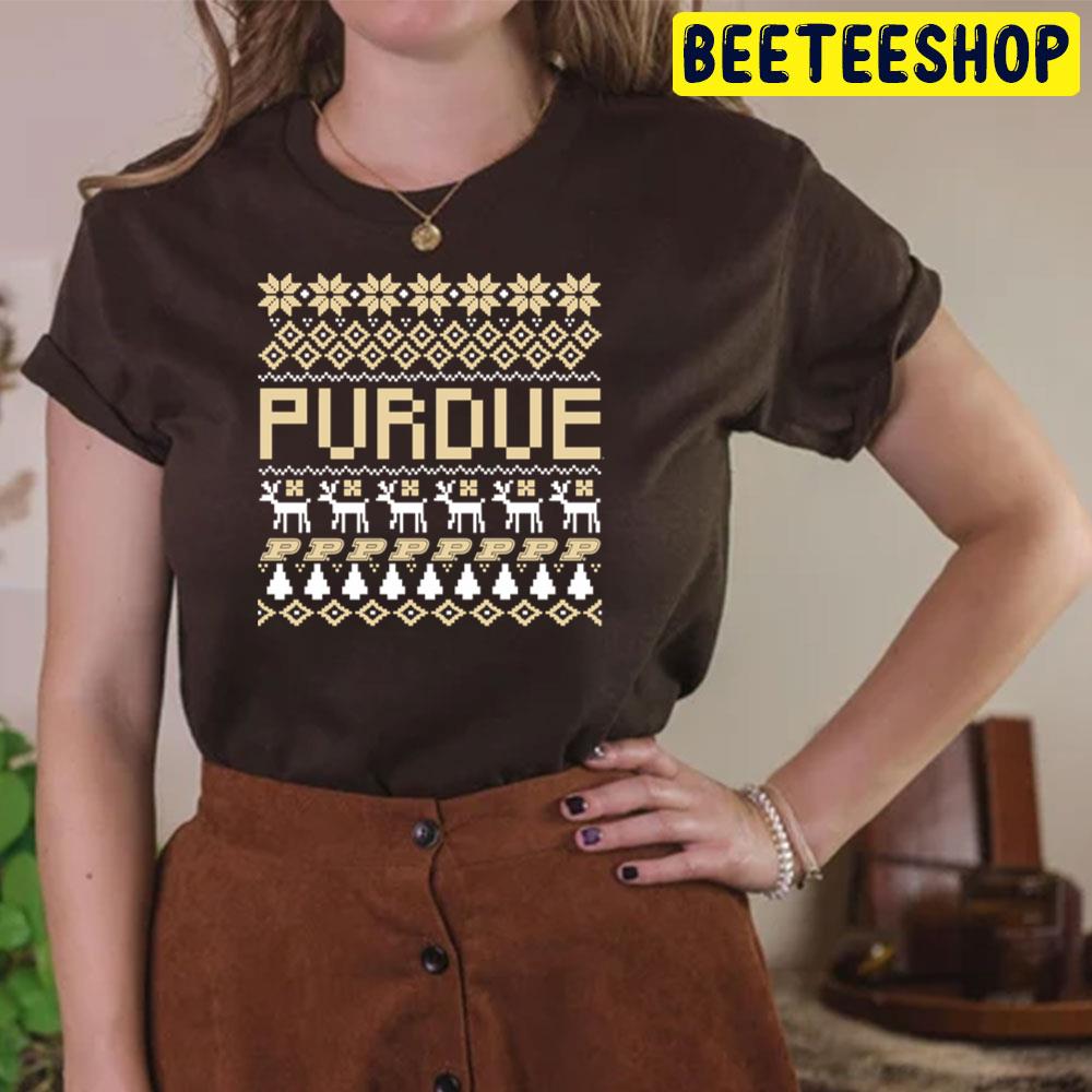 Purdue Basketball Ugly Sweater Trending Unisex T-Shirt Purdue Basketball Ugly Sweater Trending Unisex T-Shirt