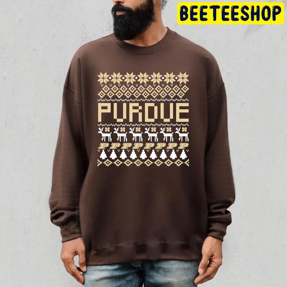 Purdue Basketball Ugly Sweater Trending Unisex T-Shirt Purdue Basketball Ugly Sweater Trending Unisex T-Shirt