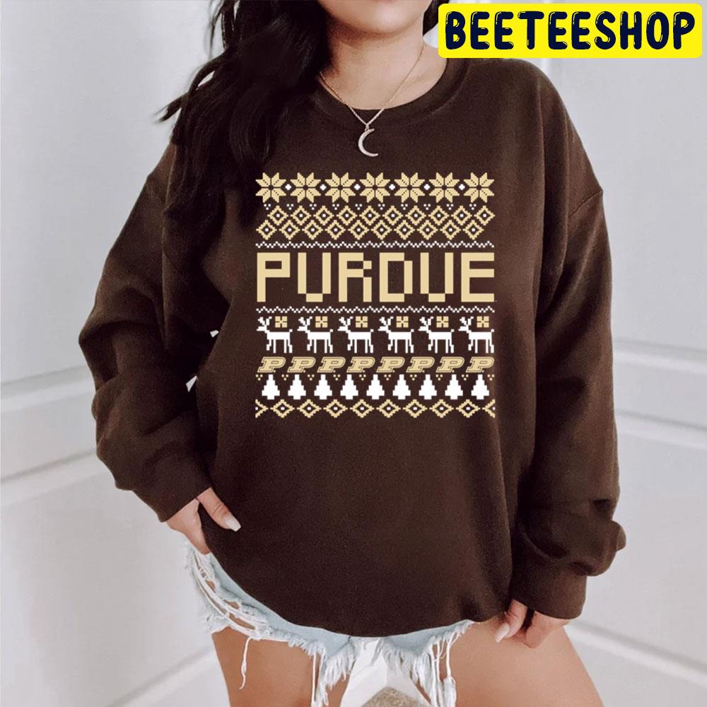 Purdue Basketball Ugly Sweater Trending Unisex T-Shirt Purdue Basketball Ugly Sweater Trending Unisex T-Shirt