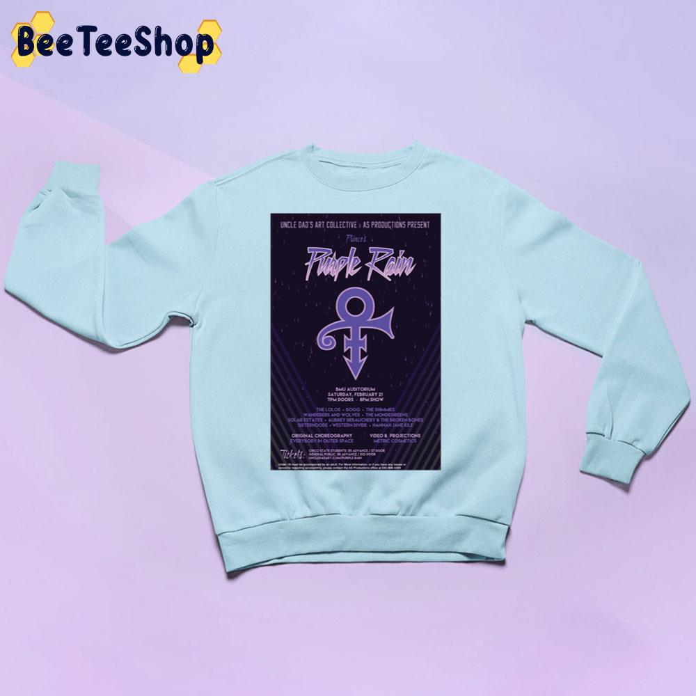 Purple Rain Digital Trending Unisex Sweatshirt Purple Rain Digital Trending Unisex Sweatshirt
