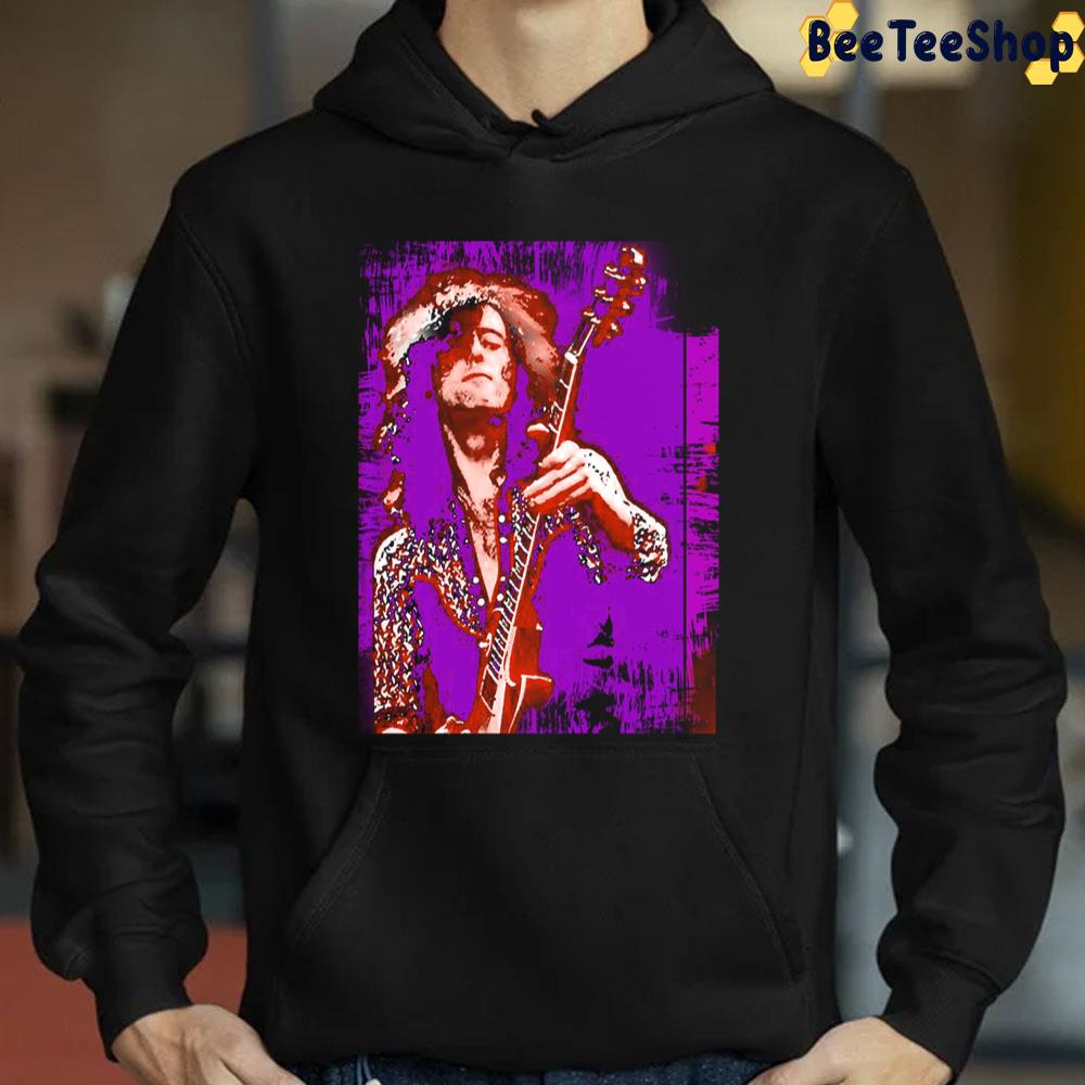 Purple Retro Art Jimmy Page Unisex T-Shirt Purple Retro Art Jimmy Page Unisex T-Shirt