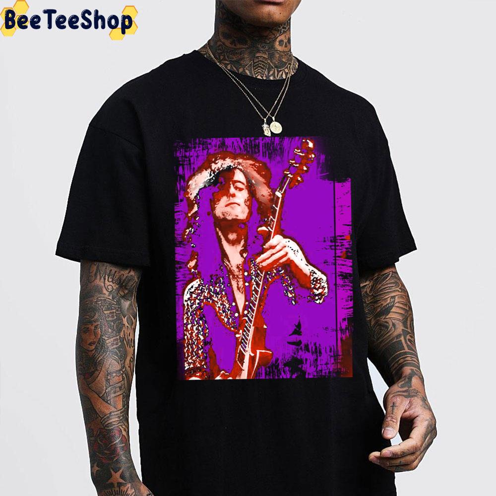 Purple Retro Art Jimmy Page Unisex T-Shirt Purple Retro Art Jimmy Page Unisex T-Shirt