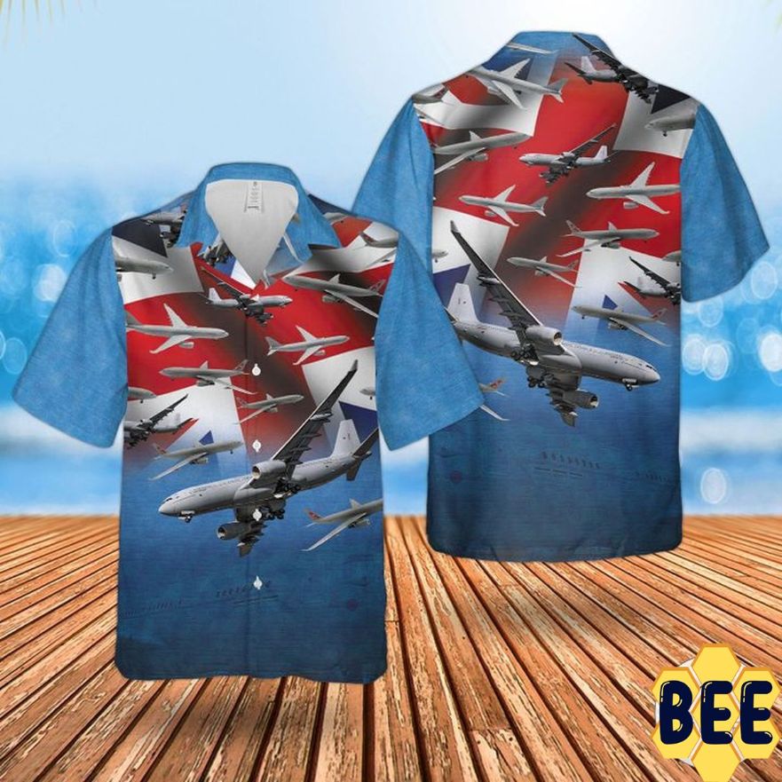 Raf Airbus A330 Voyager Trending Hawaiian Shirt Raf Airbus A330 Voyager Trending Hawaiian Shirt