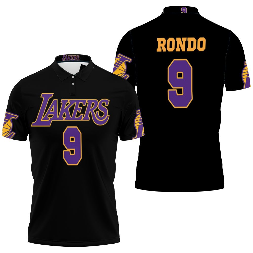 Rajon Rondo Lakers Jersey Inspired Style 3D All Over Print Polo Shirt Rajon Rondo Lakers Jersey Inspired Style 3D All Over Print Polo Shirt