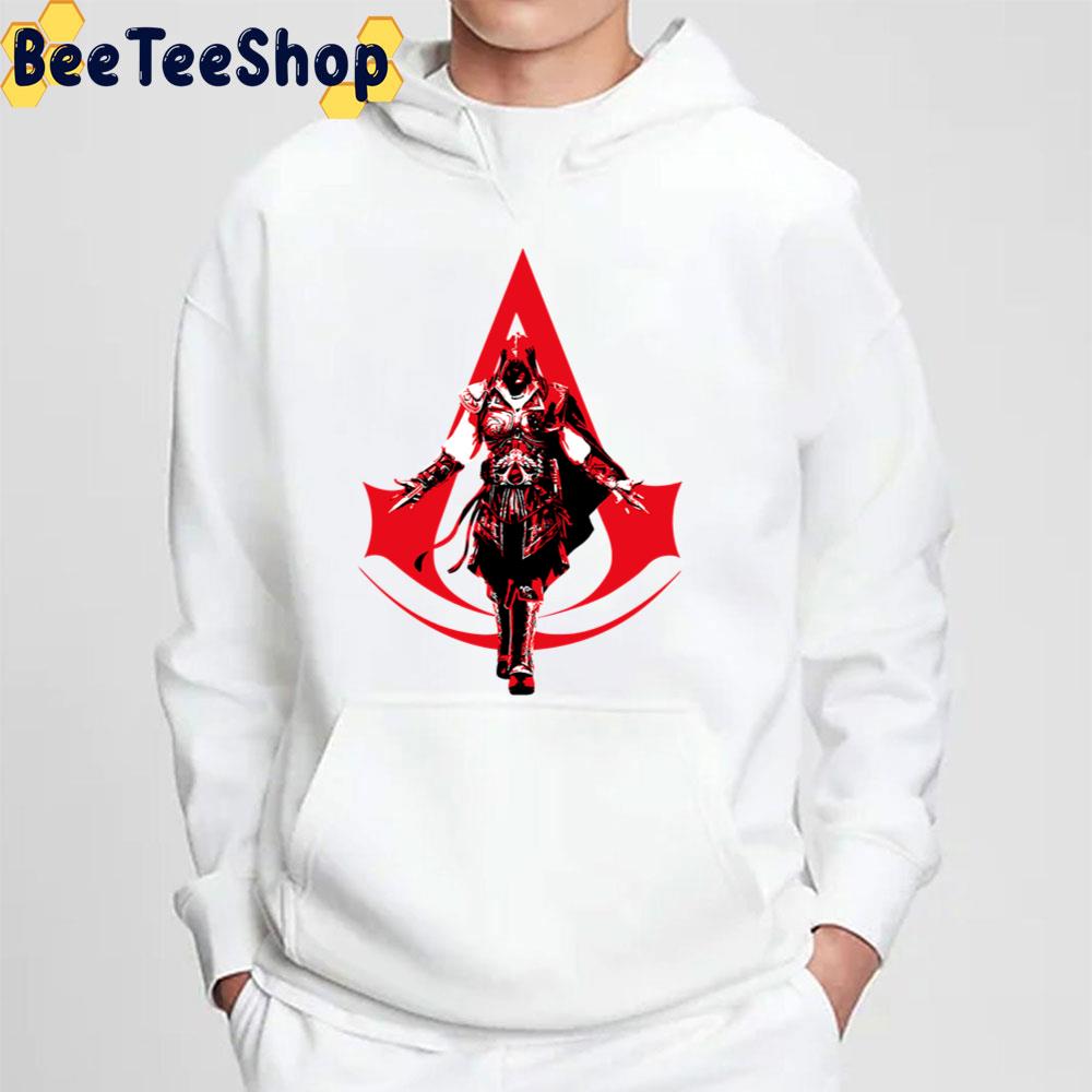 Red Art Assassin's Creed Gaming Logo Game Unisex T-Shirt Red Art Assassin's Creed Gaming Logo Game Unisex T-Shirt