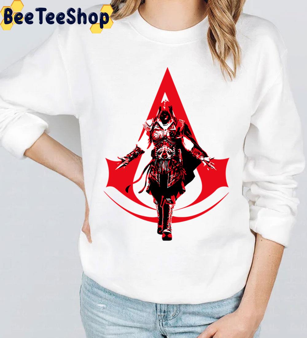 Red Art Assassin's Creed Gaming Logo Game Unisex T-Shirt Red Art Assassin's Creed Gaming Logo Game Unisex T-Shirt