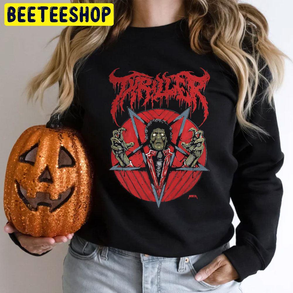 Red Art Thriller Michael Jackson Halloween Movie Unisex T-Shirt Red Art Thriller Michael Jackson Halloween Movie Unisex T-Shirt