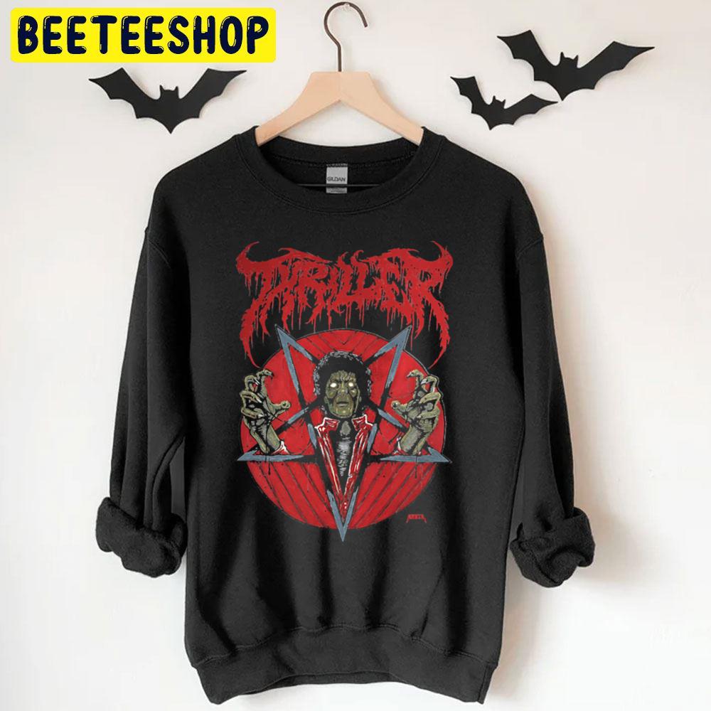 Red Art Thriller Michael Jackson Halloween Movie Unisex T-Shirt Red Art Thriller Michael Jackson Halloween Movie Unisex T-Shirt