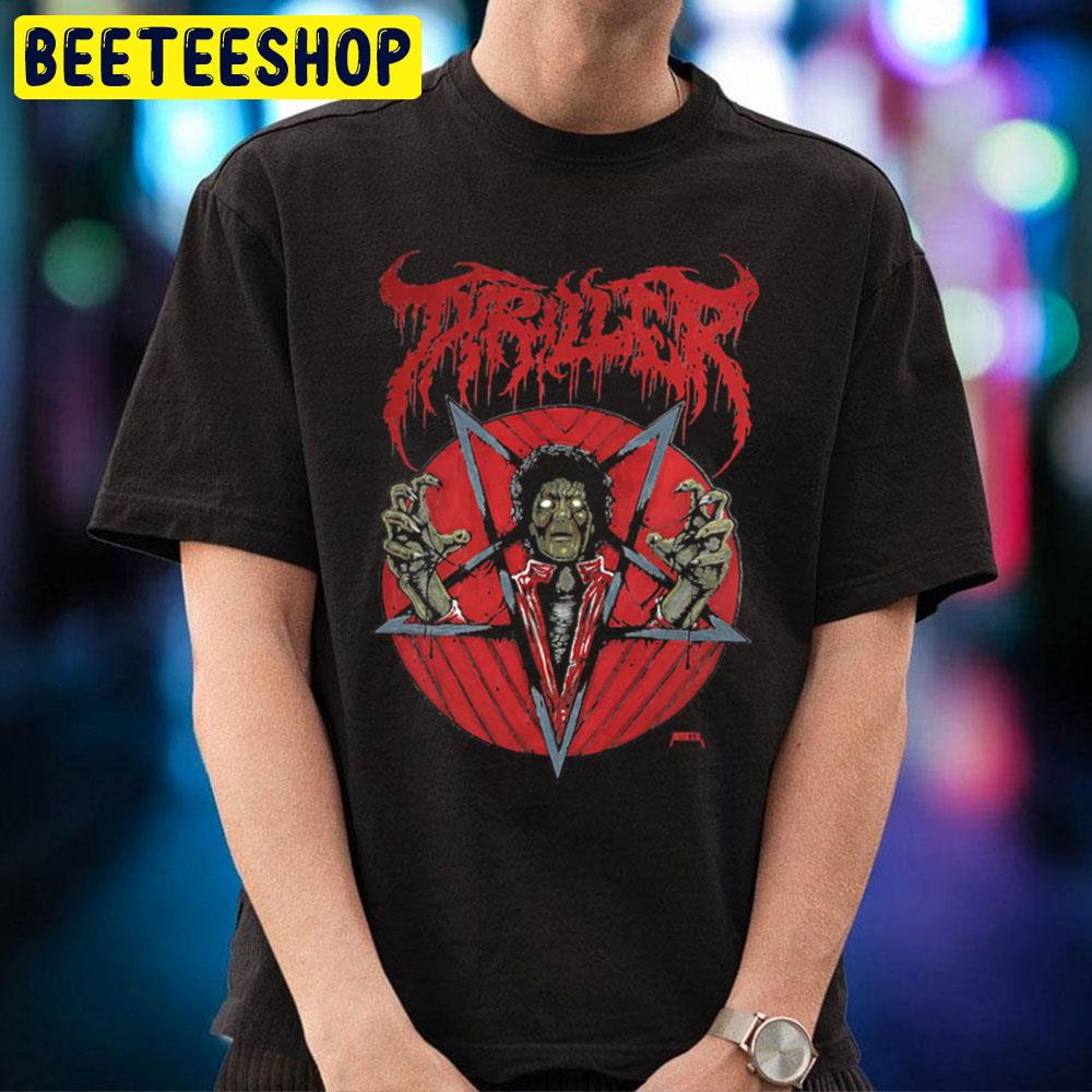 Red Art Thriller Michael Jackson Halloween Movie Unisex T-Shirt Red Art Thriller Michael Jackson Halloween Movie Unisex T-Shirt