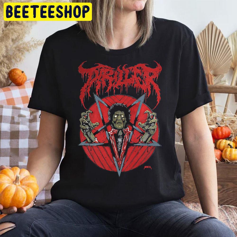 Red Art Thriller Michael Jackson Halloween Movie Unisex T-Shirt Red Art Thriller Michael Jackson Halloween Movie Unisex T-Shirt