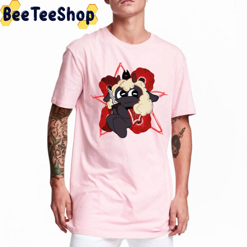 Red Flower Cult Of The Lamb Game Unisex T-Shirt Red Flower Cult Of The Lamb Game Unisex T-Shirt