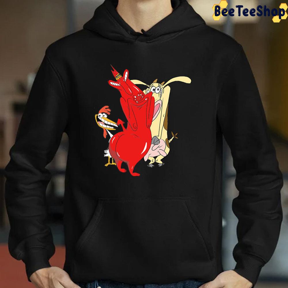 Red Guy Cow And Chicken Trending Unisex T-Shirt Red Guy Cow And Chicken Trending Unisex T-Shirt