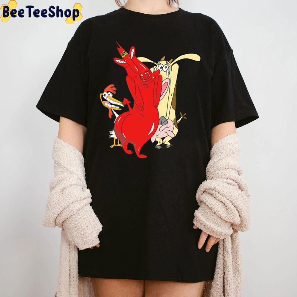 Red Guy Cow And Chicken Trending Unisex T-Shirt Red Guy Cow And Chicken Trending Unisex T-Shirt