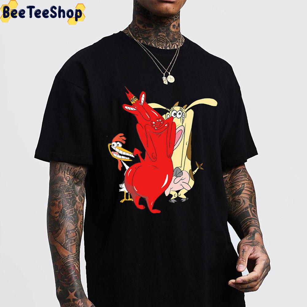 Red Guy Cow And Chicken Trending Unisex T-Shirt Red Guy Cow And Chicken Trending Unisex T-Shirt