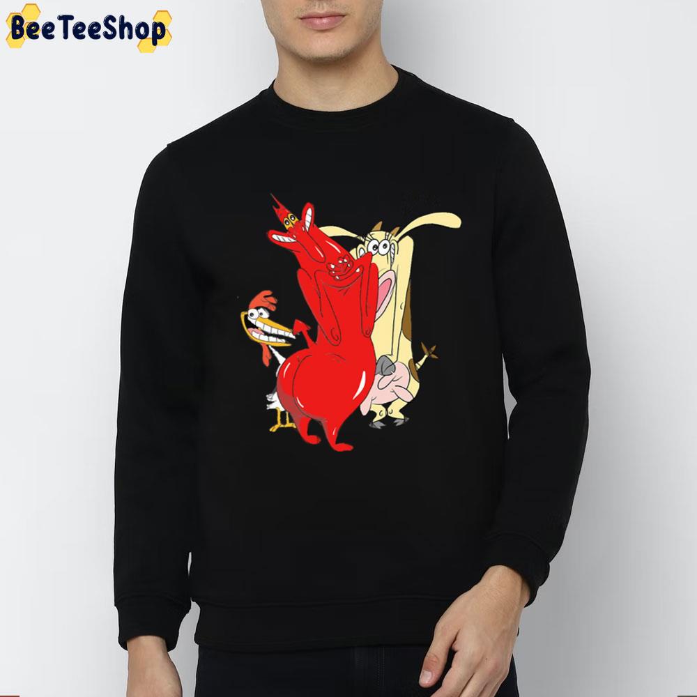 Red Guy Cow And Chicken Trending Unisex T-Shirt Red Guy Cow And Chicken Trending Unisex T-Shirt