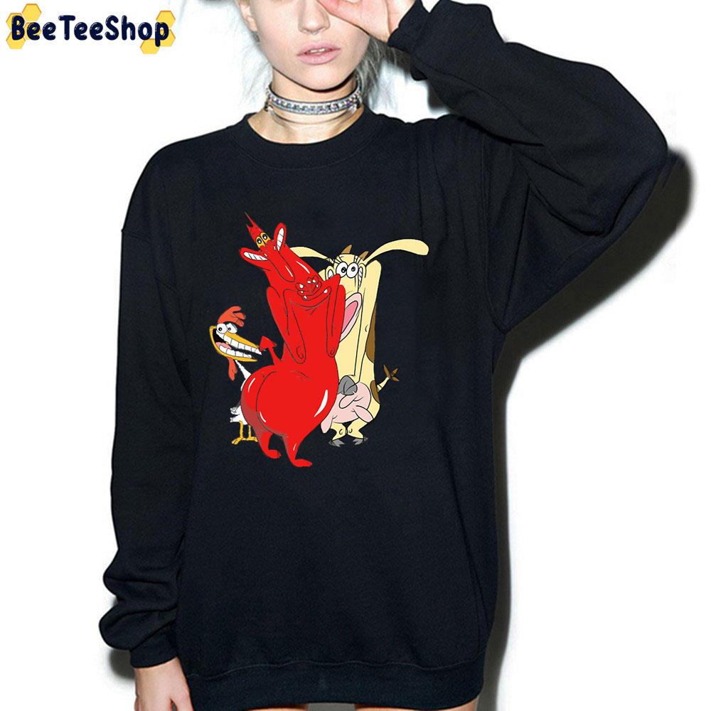 Red Guy Cow And Chicken Trending Unisex T-Shirt Red Guy Cow And Chicken Trending Unisex T-Shirt