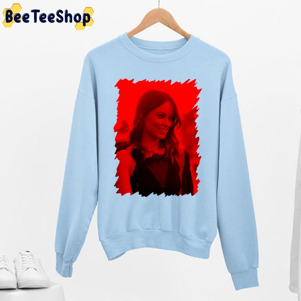 Red Style Olivia Wilde Celebrity Trending Unisex Sweatshirt Red Style Olivia Wilde Celebrity Trending Unisex Sweatshirt