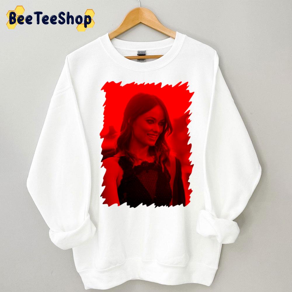 Red Style Olivia Wilde Celebrity Trending Unisex Sweatshirt Red Style Olivia Wilde Celebrity Trending Unisex Sweatshirt