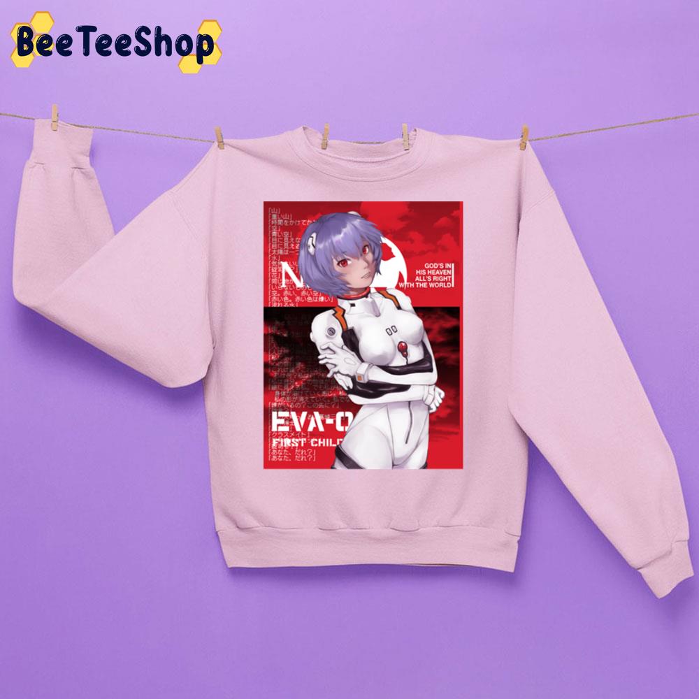 Rei Ayanami Red Ver Unisex Sweatshirt Rei Ayanami Red Ver Unisex Sweatshirt