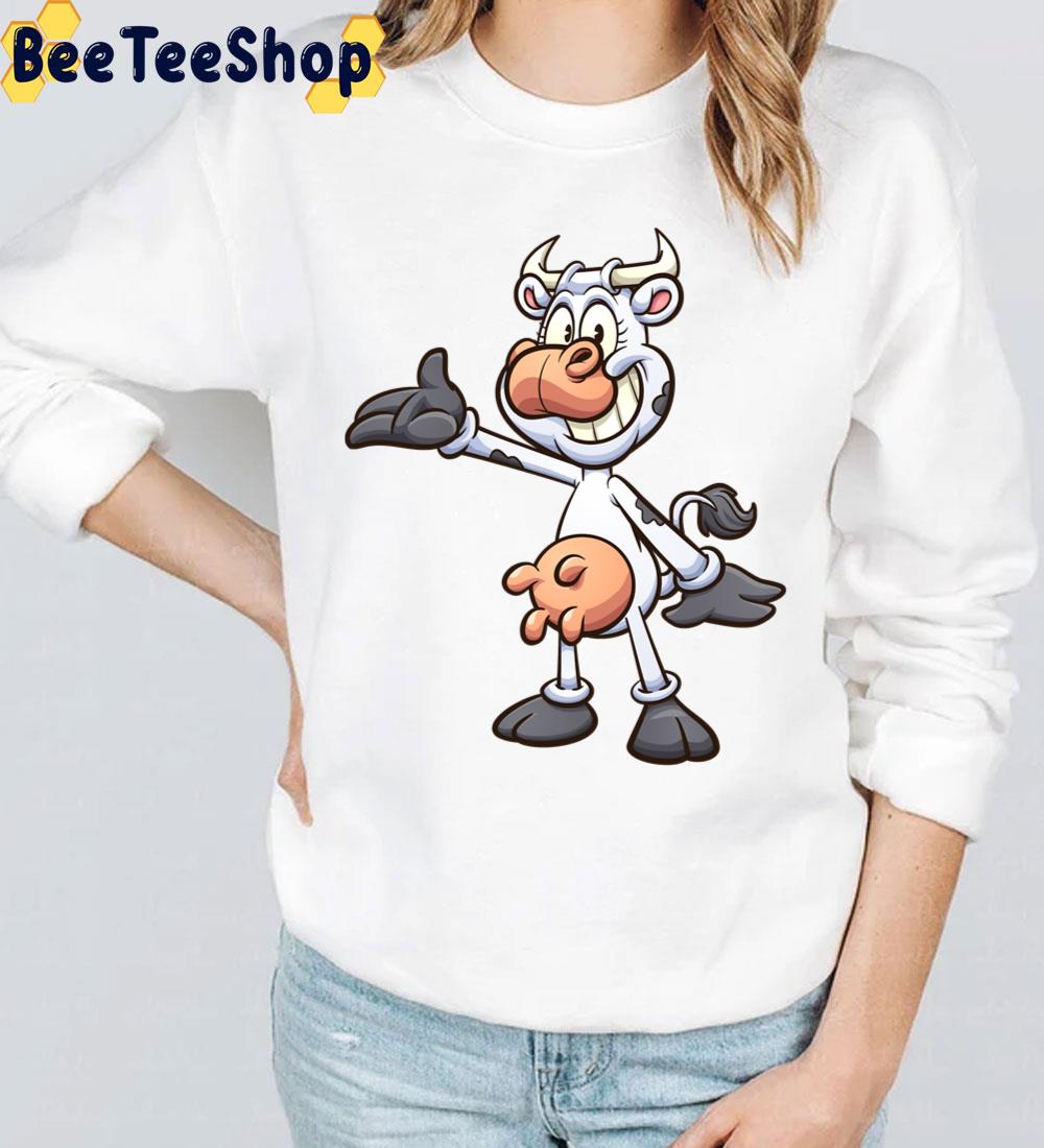 Retro Cow Posing Trending Unisex T-Shirt Retro Cow Posing Trending Unisex T-Shirt