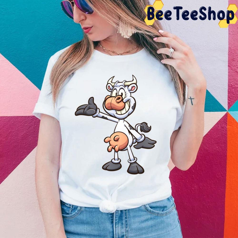 Retro Cow Posing Trending Unisex T-Shirt Retro Cow Posing Trending Unisex T-Shirt