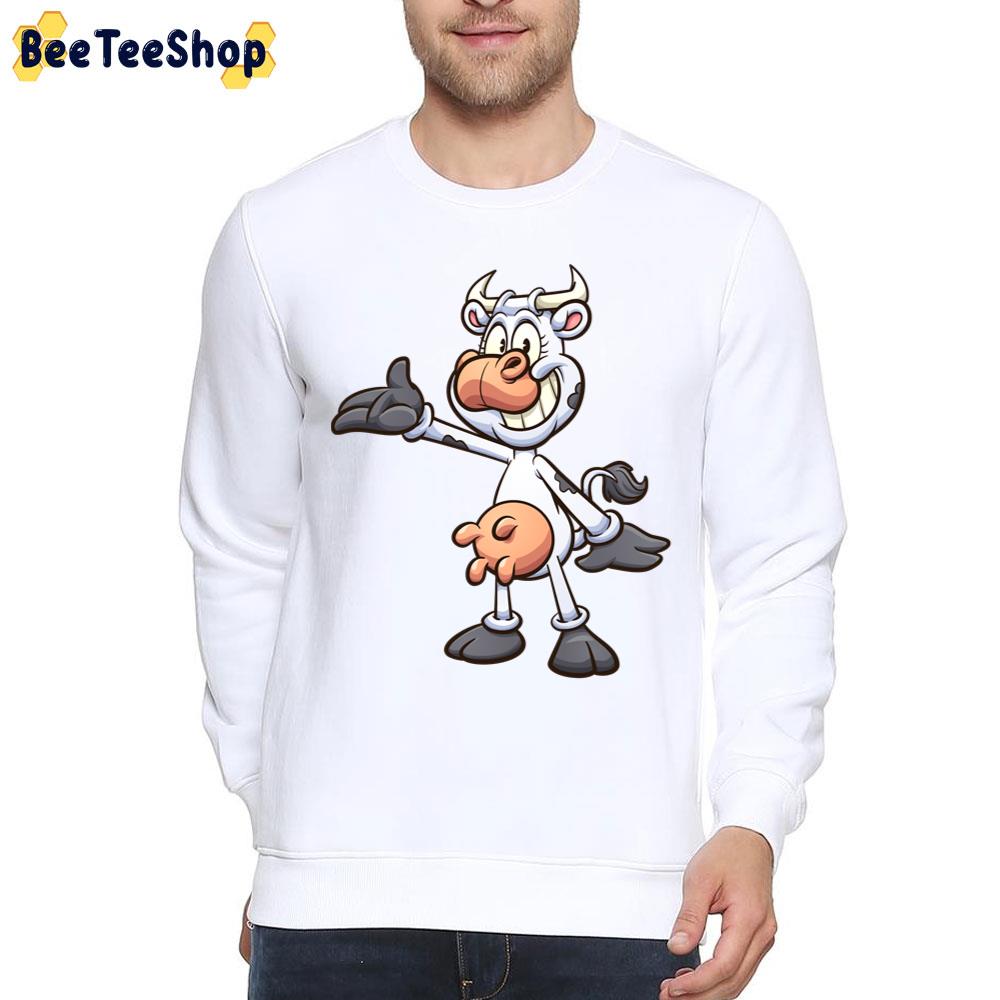 Retro Cow Posing Trending Unisex T-Shirt Retro Cow Posing Trending Unisex T-Shirt