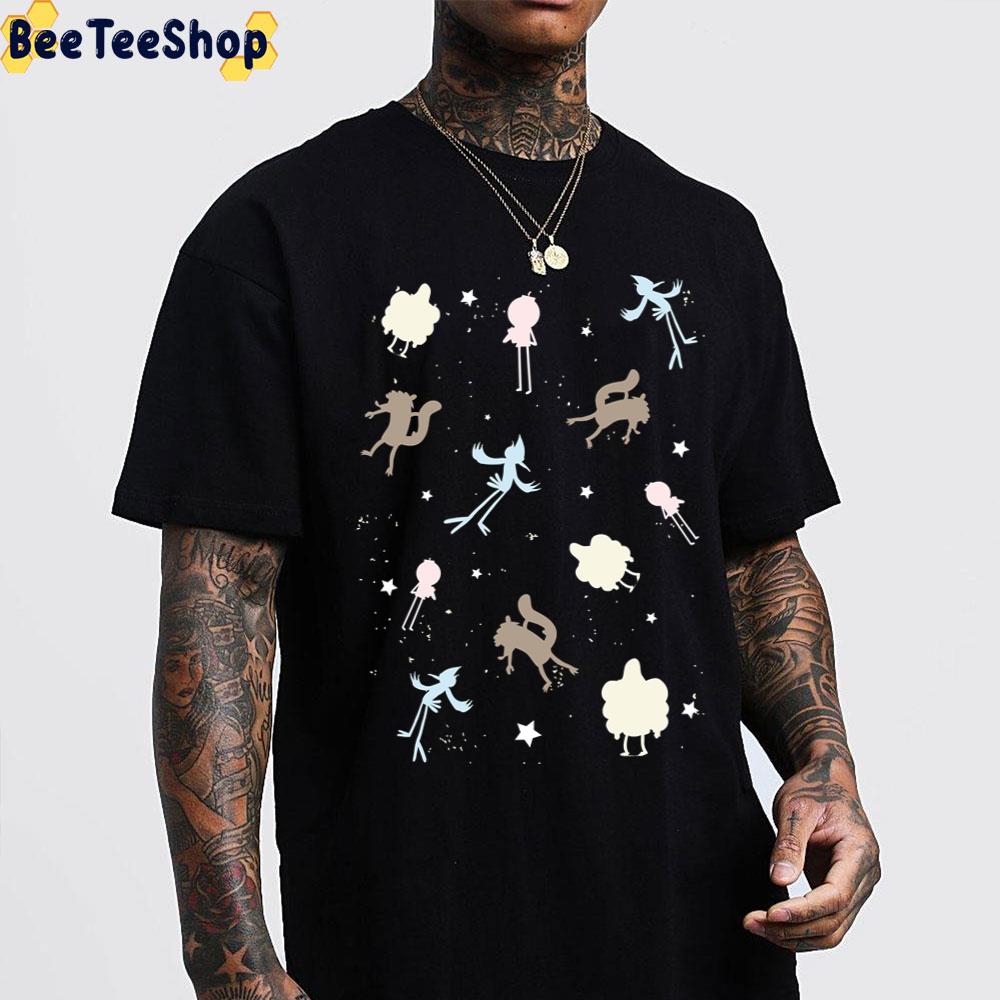 Rigby Skips Pop Maellard Regular Show Pattern Trending Unisex T-Shirt Rigby Skips Pop Maellard Regular Show Pattern Trending Unisex T-Shirt