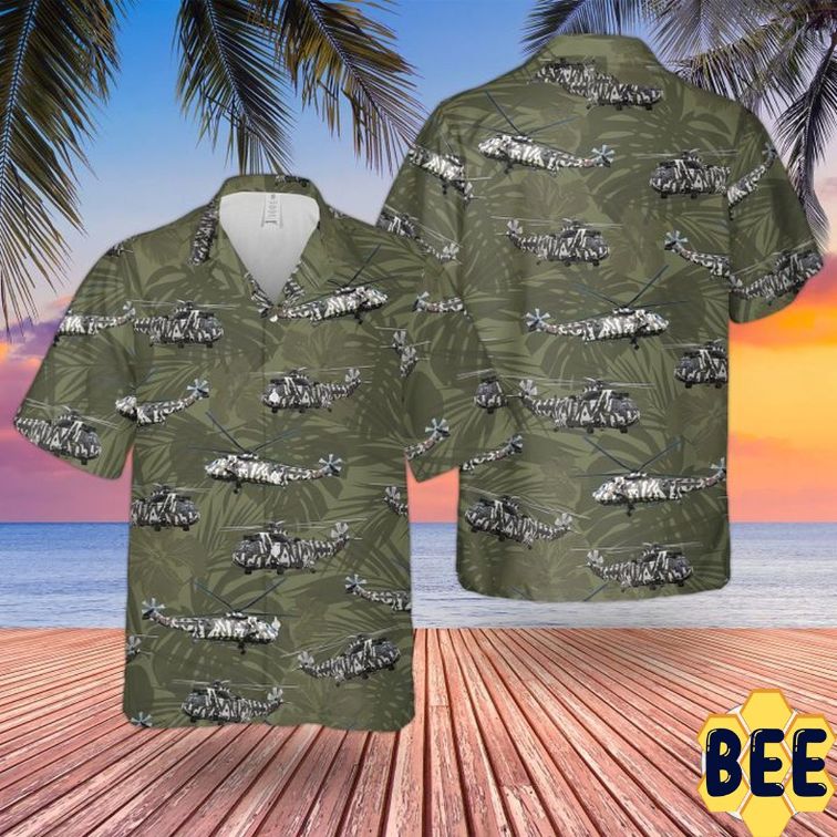 Rn Westland Sea King Hc4 (Jungly) Arctic Camouflage Trending Hawaiian Shirt Rn Westland Sea King Hc4 (Jungly) Arctic Camouflage Trending Hawaiian Shirt
