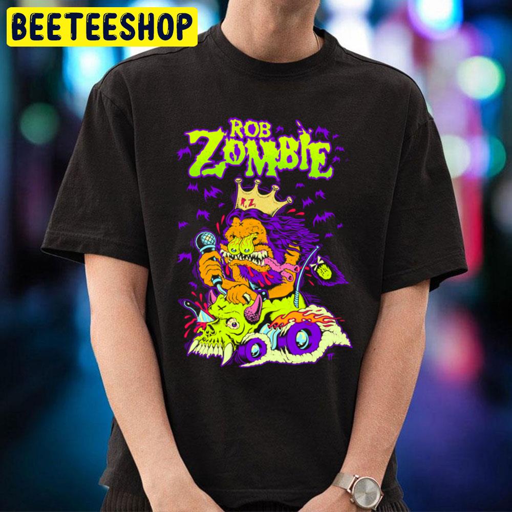 Rob Zombie Racing Halloween Trending Unisex T-Shirt Rob Zombie Racing Halloween Trending Unisex T-Shirt