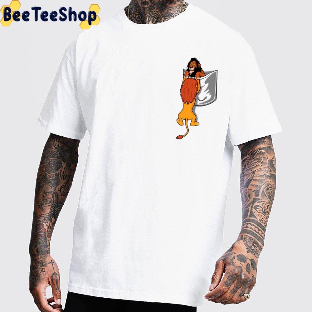 Scar And Mufasa Pocket Lion King Trending Unisex T-Shirt Scar And Mufasa Pocket Lion King Trending Unisex T-Shirt