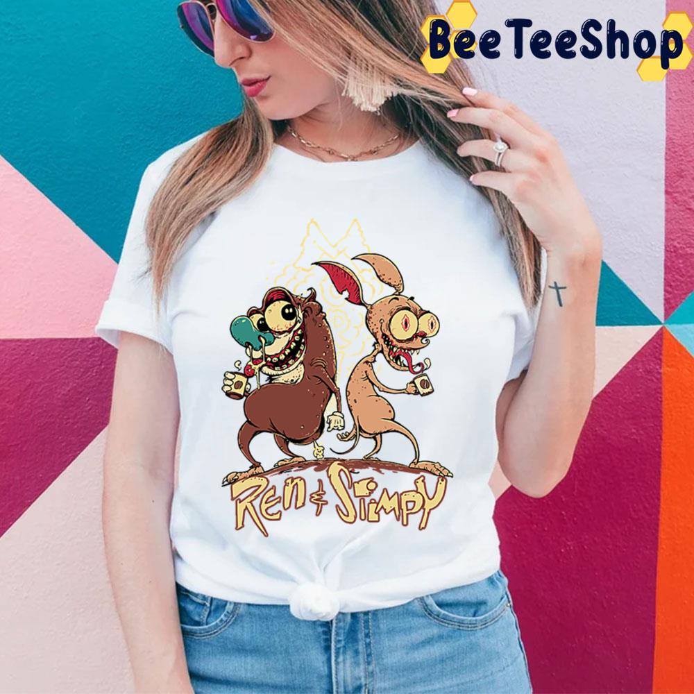 Scary The Ren And Stimpy Show Halloween Trending Unisex T-Shirt Scary The Ren And Stimpy Show Halloween Trending Unisex T-Shirt