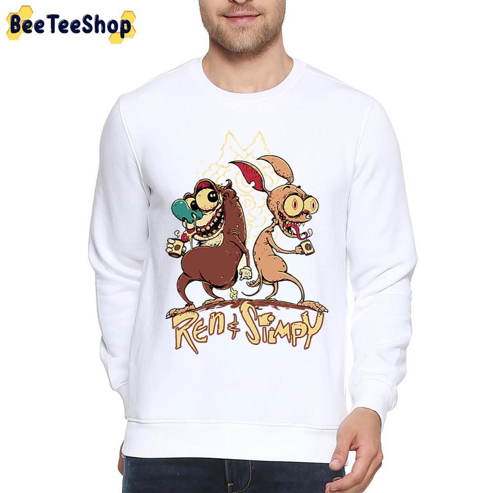 Scary The Ren And Stimpy Show Halloween Trending Unisex T-Shirt Scary The Ren And Stimpy Show Halloween Trending Unisex T-Shirt