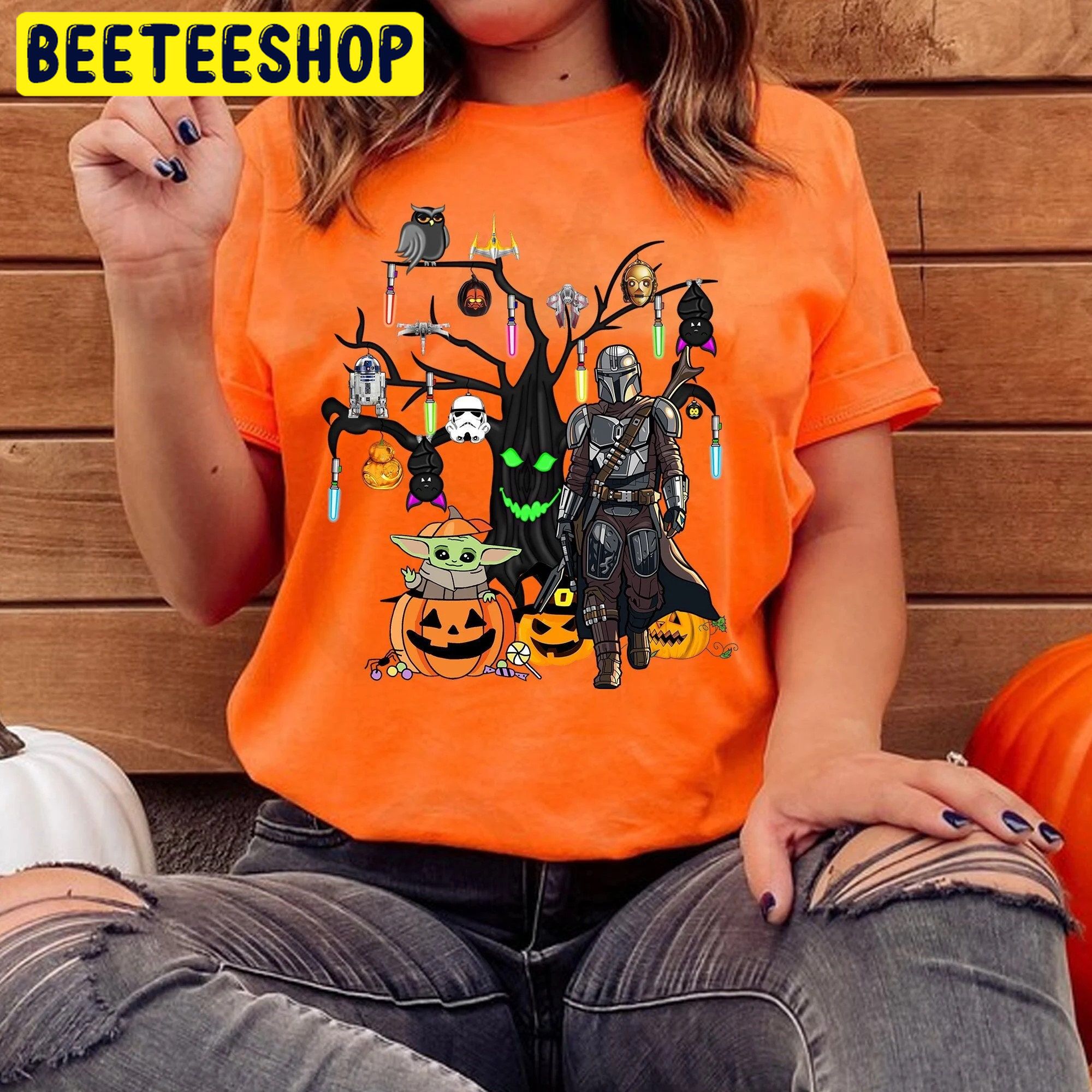 Scary Tree Star Wars Trick Or Treat Halloween Unisex T-Shirt Scary Tree Star Wars Trick Or Treat Halloween Unisex T-Shirt