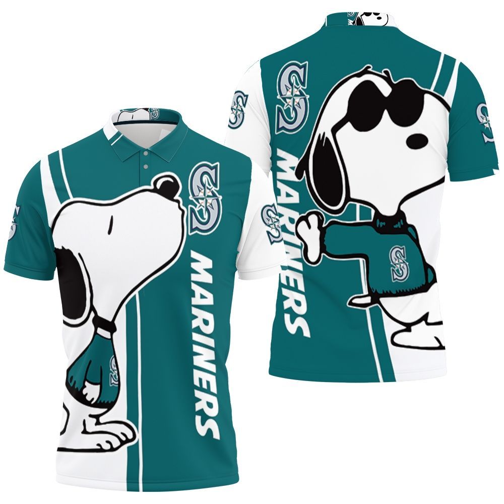 Seattle Mariners Snoopy Lover 3D All Over Print Polo Shirt Seattle Mariners Snoopy Lover 3D All Over Print Polo Shirt