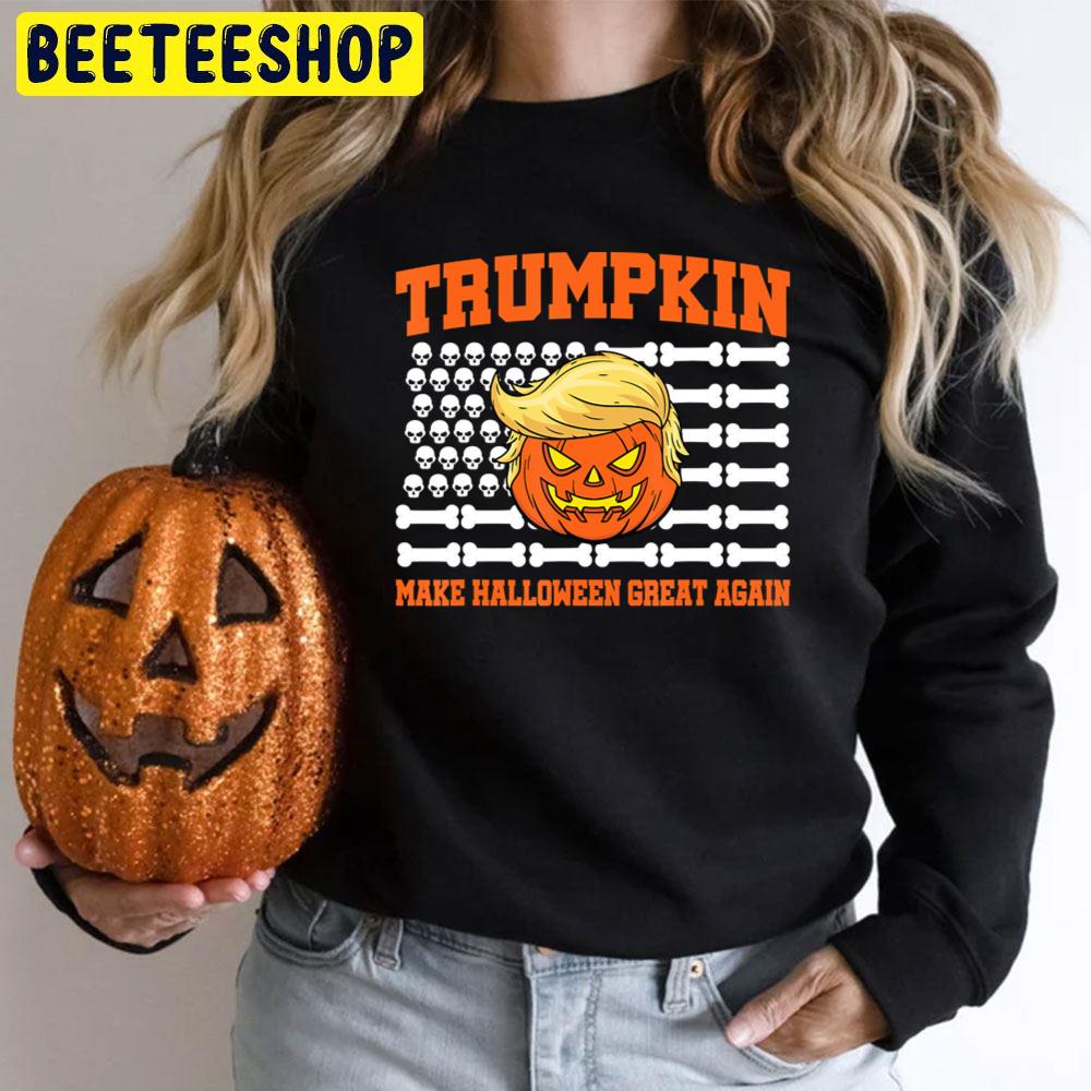 Skeleton America Flag Trump Trumpkin Make Halloween Great Again Trending Unisex T-Shirt Skeleton America Flag Trump Trumpkin Make Halloween Great Again Trending Unisex T-Shirt