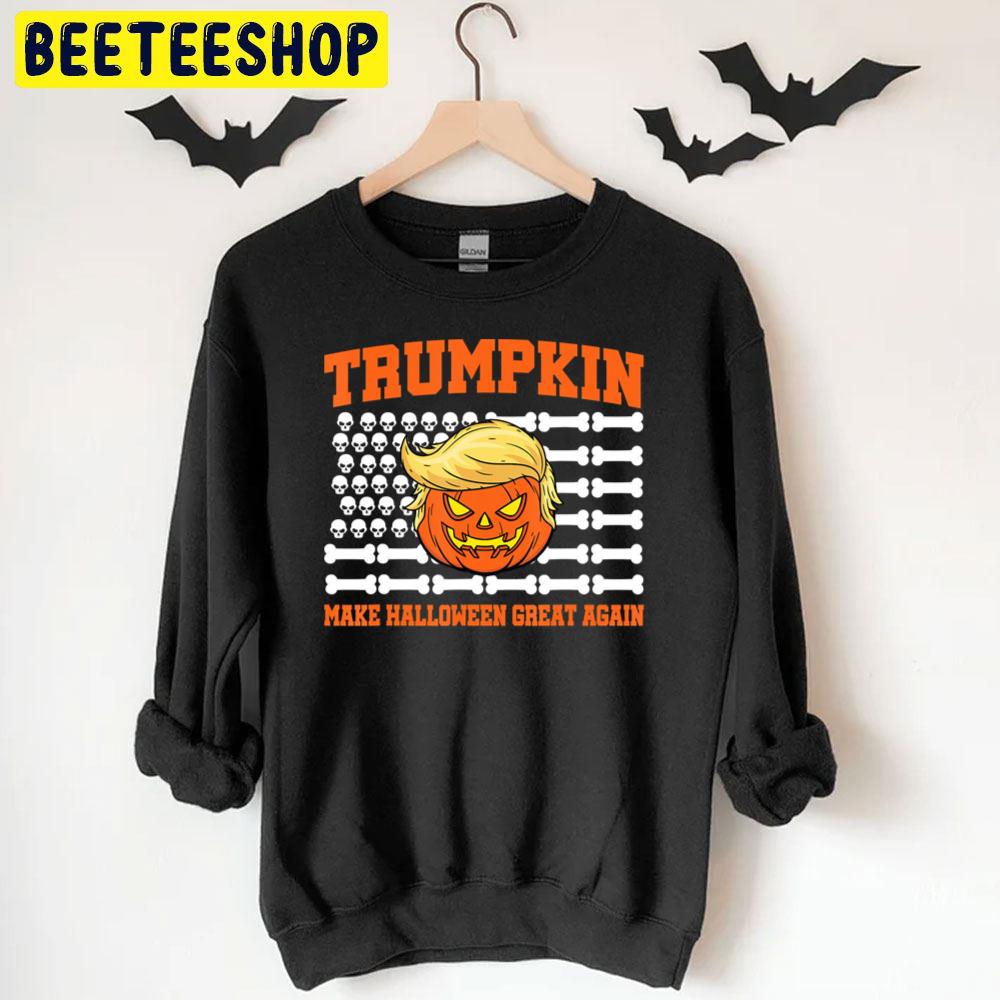 Skeleton America Flag Trump Trumpkin Make Halloween Great Again Trending Unisex T-Shirt Skeleton America Flag Trump Trumpkin Make Halloween Great Again Trending Unisex T-Shirt