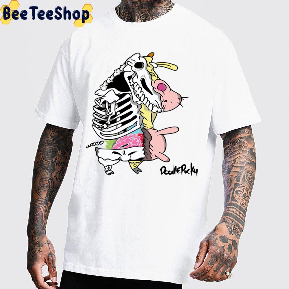 Skeleton Cow And Chicken Trending Unisex T-Shirt Skeleton Cow And Chicken Trending Unisex T-Shirt