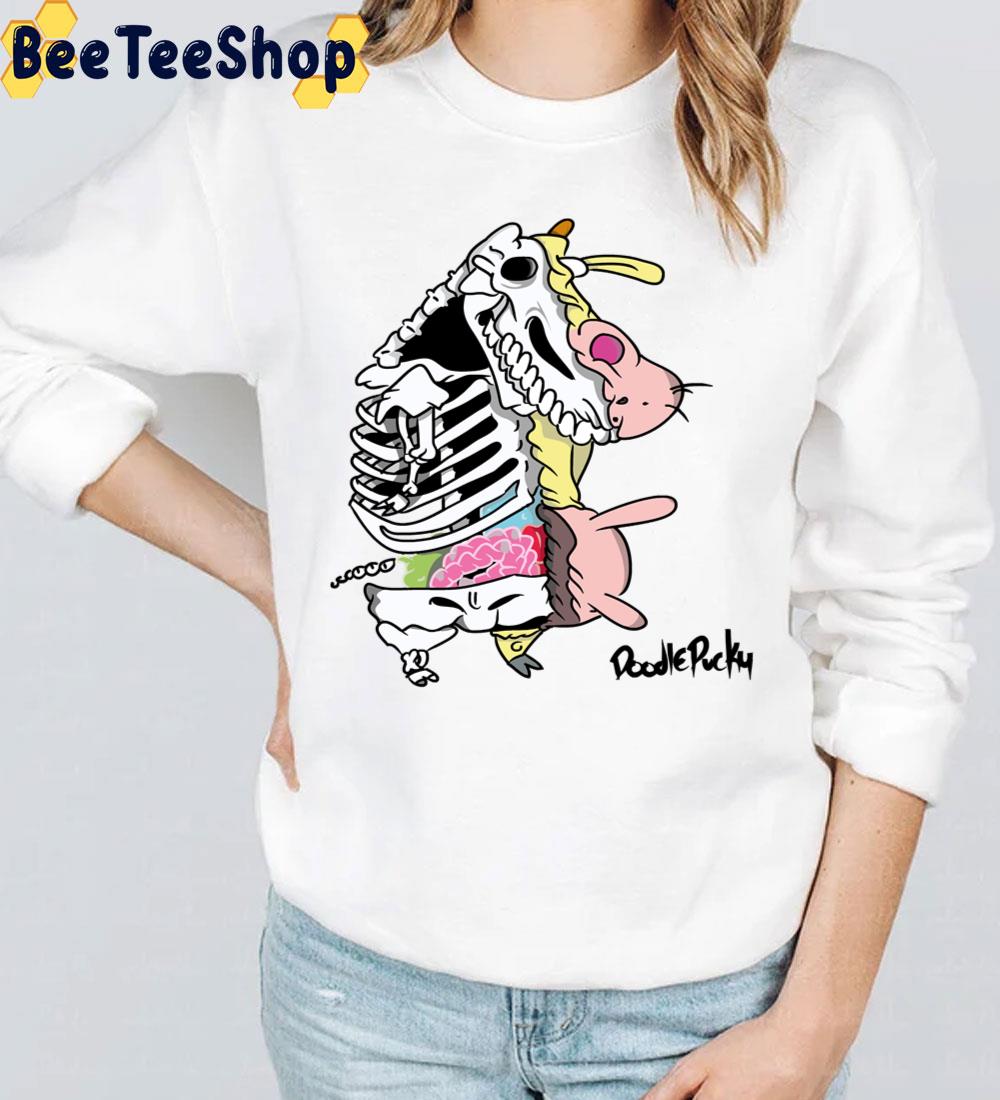 Skeleton Cow And Chicken Trending Unisex T-Shirt Skeleton Cow And Chicken Trending Unisex T-Shirt
