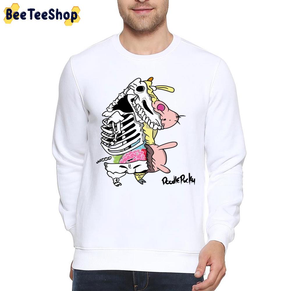 Skeleton Cow And Chicken Trending Unisex T-Shirt Skeleton Cow And Chicken Trending Unisex T-Shirt