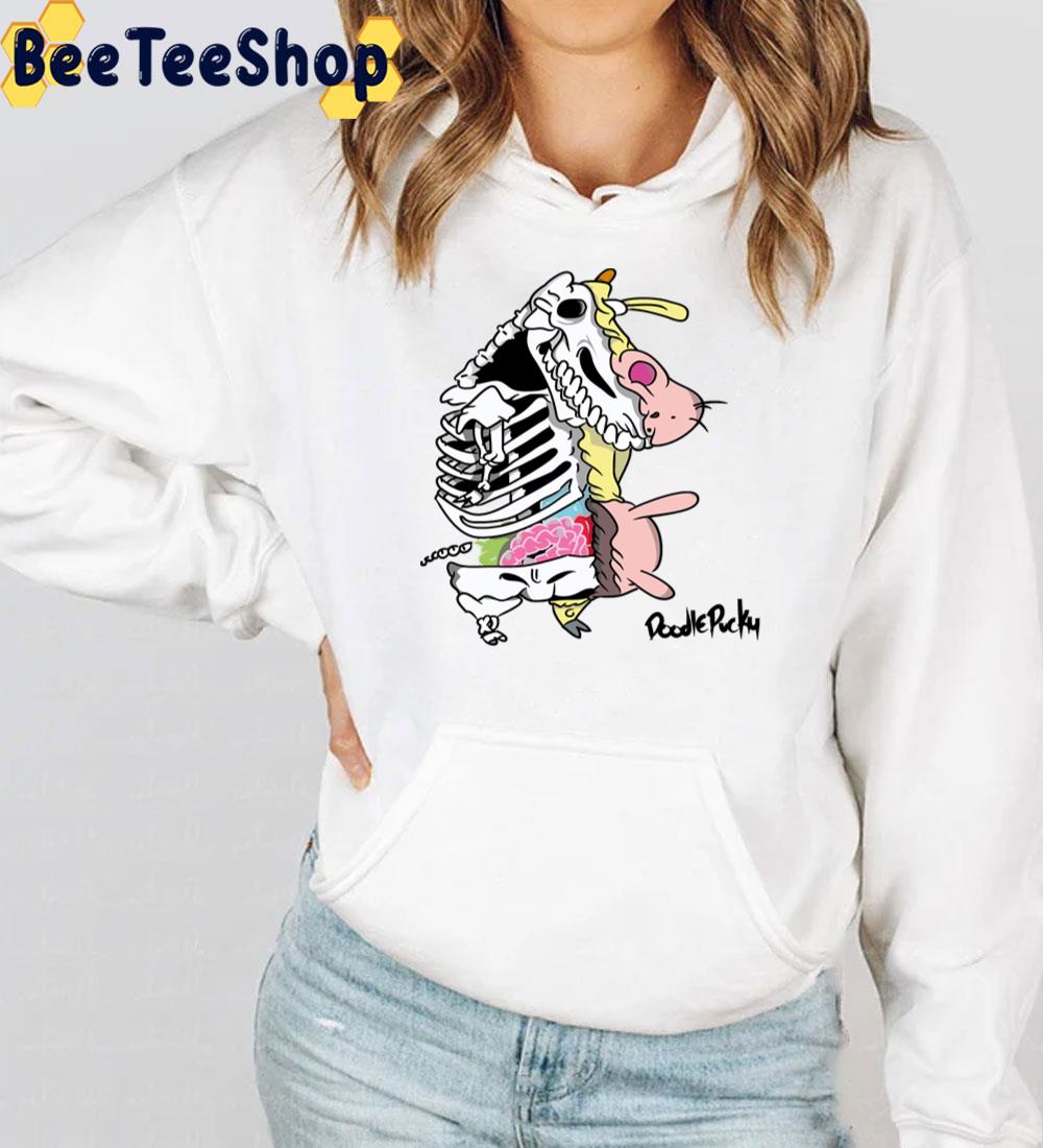Skeleton Cow And Chicken Trending Unisex T-Shirt Skeleton Cow And Chicken Trending Unisex T-Shirt